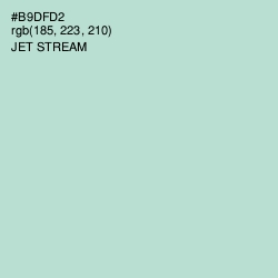 #B9DFD2 - Jet Stream Color Image